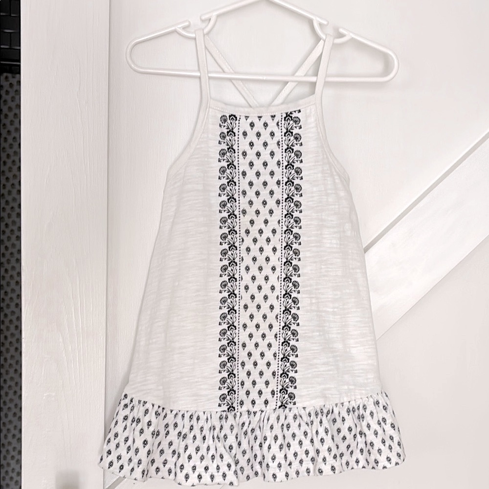 FINAL PRICE! Boho Toddler Girls Ruffle Crisscross Spaghetti Strap Cami Dress